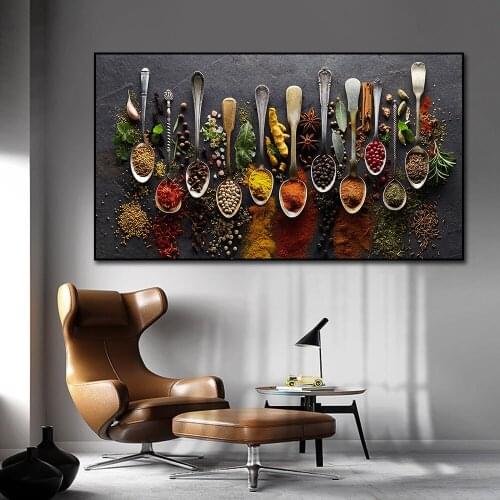 Grains Spices Spoon Peppers 5d diy diamond painting full square cross stitch round diamond embroidery sale New hot gift,EE1784