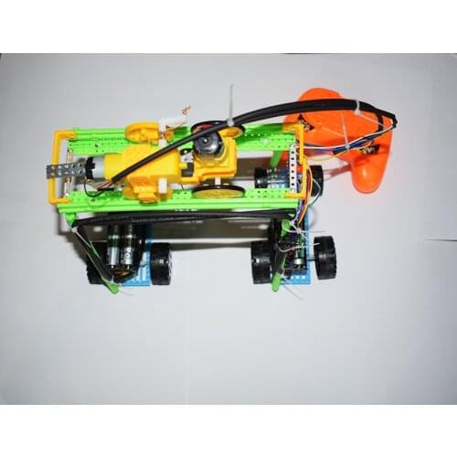 Yuanmbm Remote control gantry crane model/scientific physics experimental Educational baby toys/DIY technology production AN003