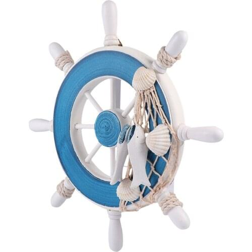 1pc Mediterranean Style Hanging Sign Wooden Doorplate Round Sign Bar Decoration Accessories Home Door