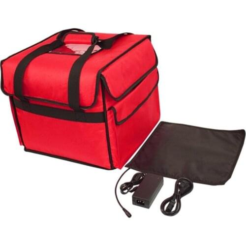 12V pizza insulation package thermostat heated suitcase Ice pack travel takeaway box lunch bag food delivery handbag waterproof