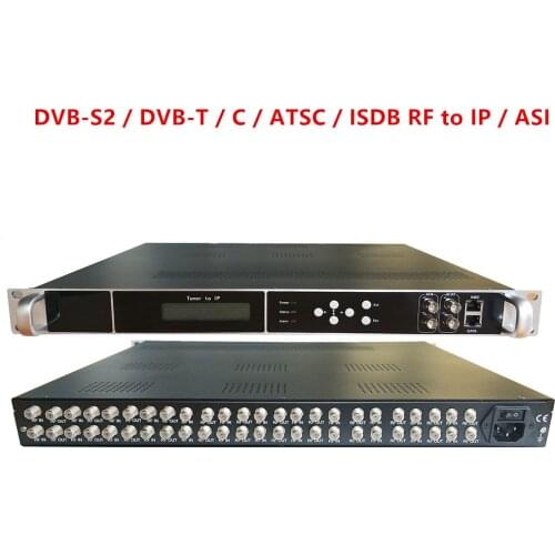 20-channel DVB-S2 and 4DVB-T2 to IP/ASI, RF to IP, IPTV TV system front-end equipment