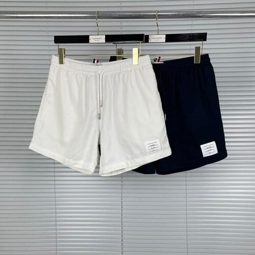 2021 Fashion Brand Casual TB Shorts Men Summer Cotton Casual Sports Trousers Knee Length Jogger Track Pants Beach Shorts