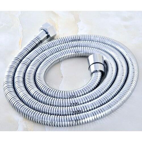 59" (1.5M) Polished Chrome Flexible Shower Hose 1/2" Connection Bathroom accessory ahh031
