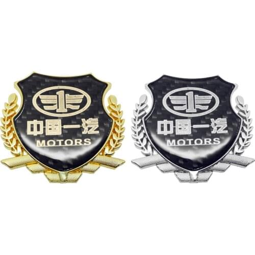 Car Decoration Sticker Decal for FAW Xiali Oley Vela Charade V5 V2 B50 Vela Besturn Vita Vizi X80 Junpai A70 N3 D60 Metal Badge