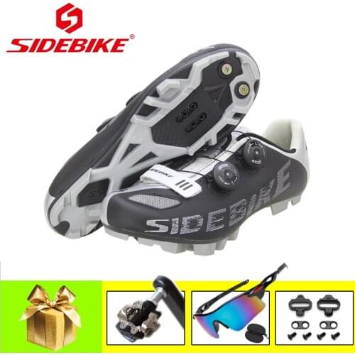 SIDEBIKE Cycling Shoes Mtb SPD Pedals Self-locking Breathable Non-slip Mountain Bike Sneakers Outdoor Men Bicycle Racing Shoe