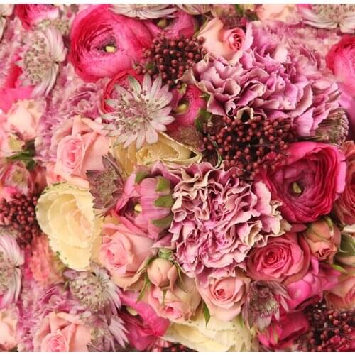 HUAYI Floral Backdrop For Wedding Photography Red Rose Artificial Flowers For Home Decor Birthday Party Decoration Panel XT-3094