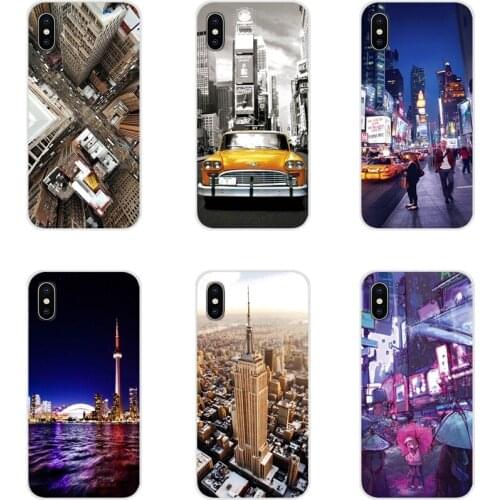 For Apple iPhone X XR XS 11Pro MAX 4S 5S 5C SE 6S 7 8 Plus ipod touch 5 6 Soft Skin Case Unique New York san francisco Taxi city