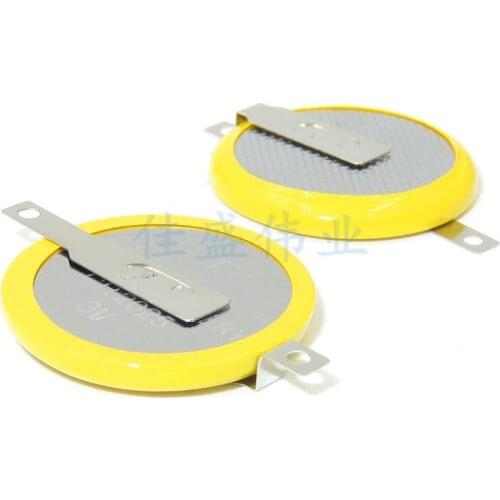 10pcs/lot Wama CR2025 Button Cell Batteries 3V 2 Feet Welding Solder Pins Accessories Coin battery 180 degree Customized Made