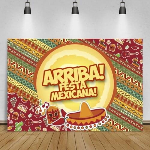 Laeacco Mexican Festival Day of The Dead Photographic Backdrop Hat Skeleton Family Party Decor Background Banner Photo Studio