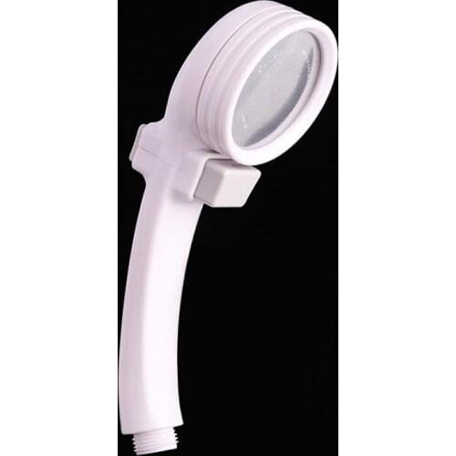 White Shower Head Bathroom Rainfall Hole High Pressure Handheld shower head rainfall hand shower portable pressure shower