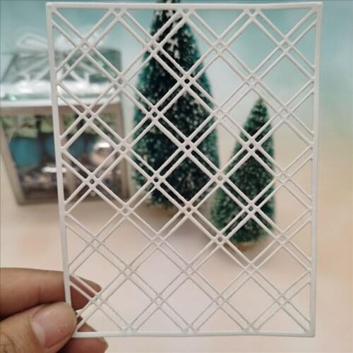 Line background frame Metal Cutting Dies New for Scrapbooking DIY Album Embossing Folder Paper Card Maker Template Stencils