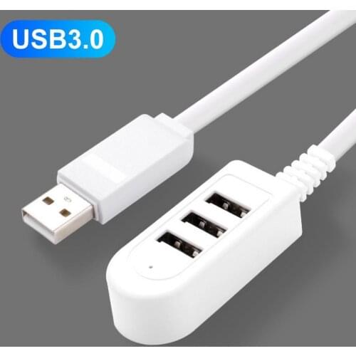 Multifunction 3 USB Ports Charger Converter Expansion Cable Splitter for Laptop