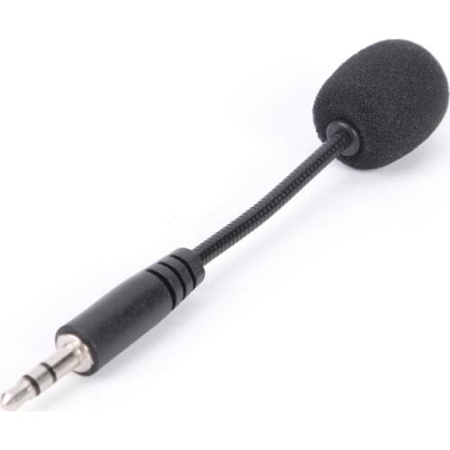 Mobile Phone Mini 3.5mm Interface Flexible Microphone Stereo Mic for iOS Android Electret Capacitor with High Sensitivity
