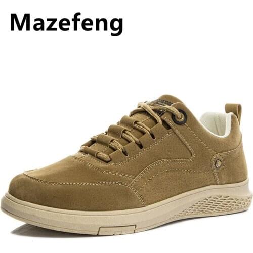 Men High Quality Leather Boots Male Spring Casual Motorcycle Ankle Botas Hombre Men Lace-Up Basic Boots Man Fashion Men Boots