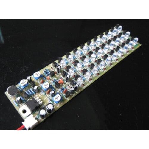 DIY Kits Voice Control Indicator Level 3 Sections 10 Point Indicating LED Red/Blue/Green Electronic Production Kit