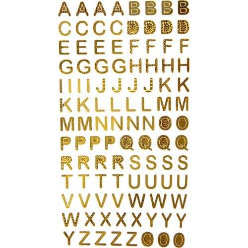 Stickers Digital Letter Number Tags DIY Decals For Album Notebook Decoration Paper Craft Scrapbooking