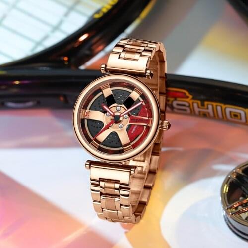NEKTOM Rim Watch Hub Women Watch Super Car Rim Watch Drop Shipping Waterproof TE-37 Women Watches Real 3D Model Volk Rays Watch