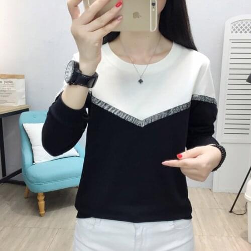 2021 Autumn Long Sleeve T Shirt Women Tops Tshirt Women T-shirt O-neck Loose Cotton Tee Shirt Plus Size Femme Camisetas Mujer