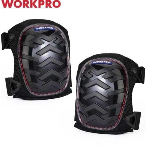WORKPRO Professional Knee Pads Gel Cushion with Heavy Duty Foam Padding Strong Double Straps & Adjustable Easy-Fix Clips