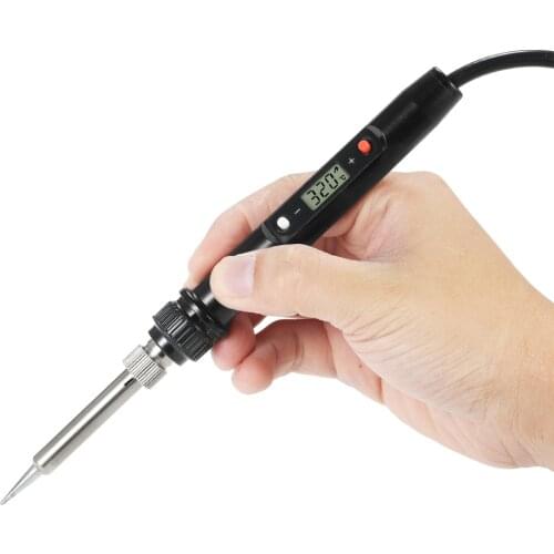 80W Professional LCD Digital Temperature Adjustable Electric Soldering Iron Tool Lead-free Mini Soldering Station