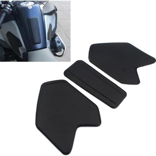 Black Tank Pad Sticker Tank Side Pad Decal Stickers For BMW R1200GS LC Adventure 2014-2019 R1250GS Adventure 19-2020 Motorcycle