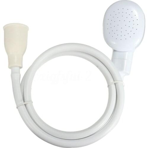 White Hair Shower Water Spray Head Hose Tube Bathroom Shampoo Bath Mixer Tap Dropshipping