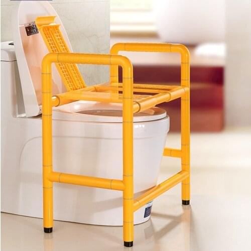 Stainless steel shower chair for the elderly punch-free handrail bathing aids anti-slip compression toilet stool