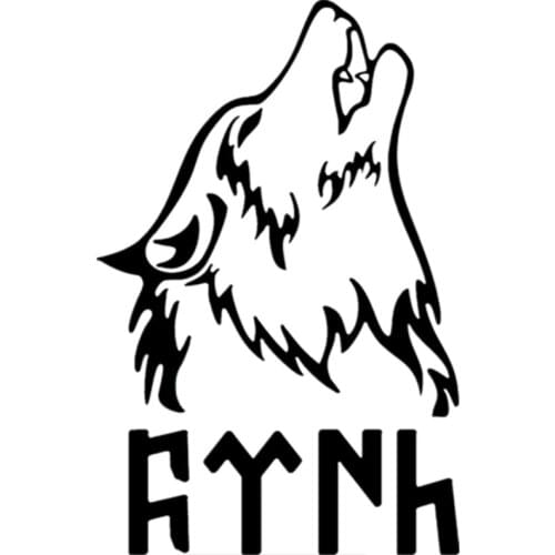 Cartoon THowling Wolf Great Turk Turkey Car Sticker Vinyl Auto Accessories Car Window Car Styling Decal PVC 20cm*13cm