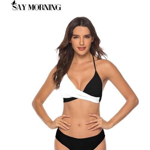 SAY MORNING 2021 Women Sexy Bikini Set Push Up Female Swimsuit Swimwear Two Piece Brazilian Bathing Suit Large Plus Size XXXL