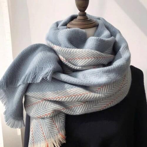 Winter Cashmere Scarf Autumn Winter Womens Korean Herringbone Warm Scarf Lady Soft Shawls