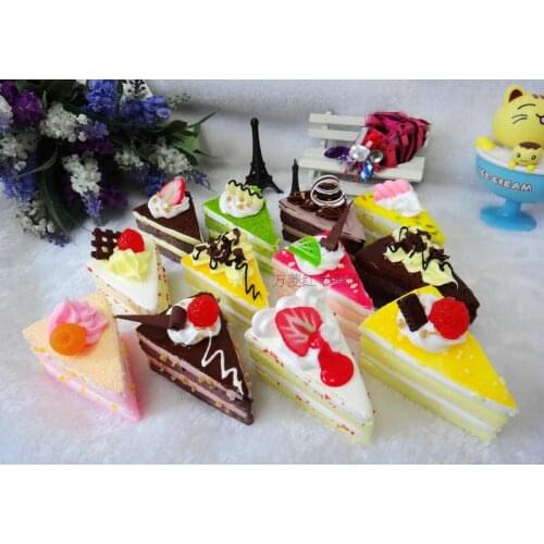 12pcs/lot Artificial Fake Cake Simulation Food Home Wedding Photography Decoration Craft Kids Pretend Play Kitchen Toys