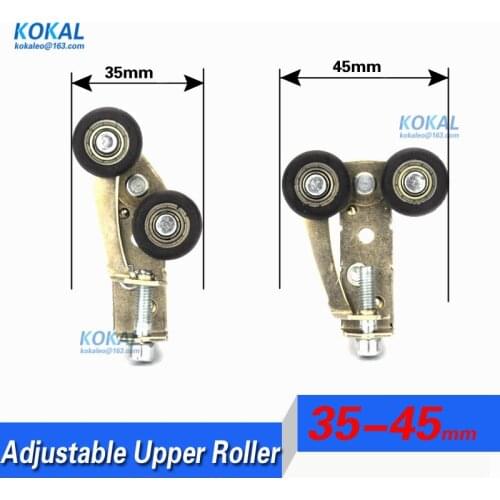 [UP-35-45Y] 2PCS closet sliding aluminum door and glass acting door adjustable 35-45mm upper roller wheel with ball bearing