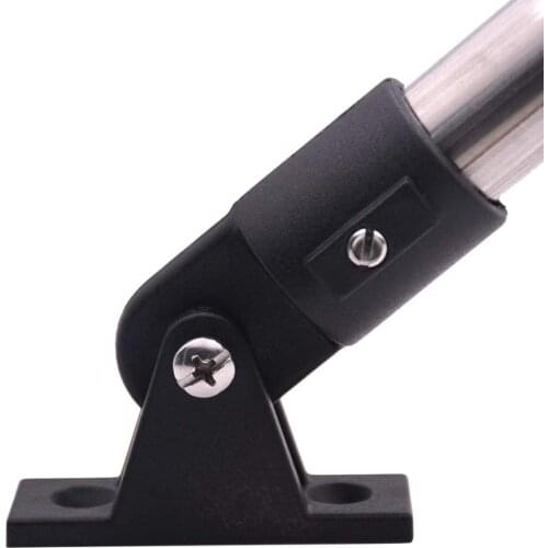 2PCS Boat Bimini Top Fitting 22/25MM Nylon Black 3 Bow Bimini Cover Top Eye End Lightweight And Durable Yacht Accessories