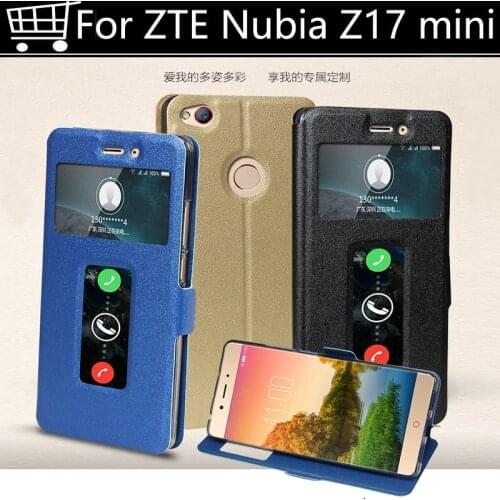 A+Quality For ZTE Nubia Z17 z 17 MINI Phone case flip case leather back cover silicon soft cases For Nubia Z17 case flip cover