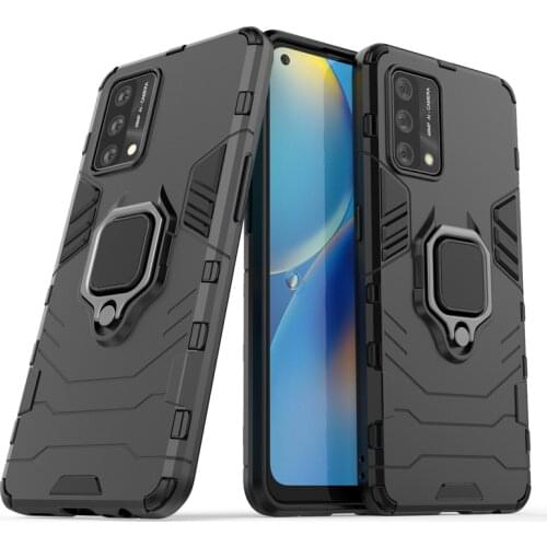Holder Case For OPPO A74 Cover For OPPO A74 Coque Phone Back Shockproof Holder Magnetic Armor Case For OPPO A94 A54 A74 Fundas