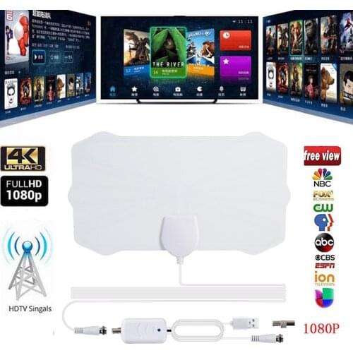 200 Mile Range Antenna TV Digital HD Skywire 4K Antena Digital Indoor HDTV 1080P Without Amplifier