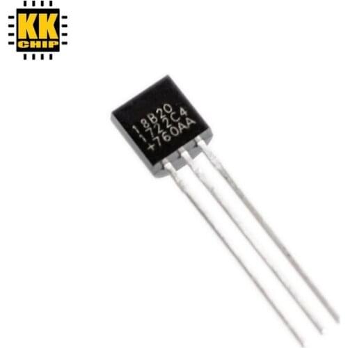 KKCHIP Temperature sensor DS18B20 TO-92 18B20 Electronic chip IC for arduino sensor hall sensor diy electronic components kit