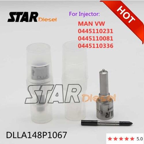 DLLA148P1067 0433171693 Injector Nozzle DLLA 148P 1067 0 433 171 693 Sprayer Tips For MAN VW 0445110231 0445110081 0445110336