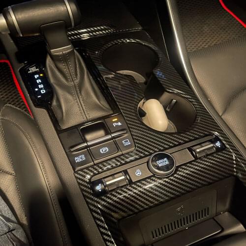 For KIA Optima K5 2020 2021 ABS Carbon Fiber Car Styling Gear Shift Panel Center Console Cover Trim Interior Accessories