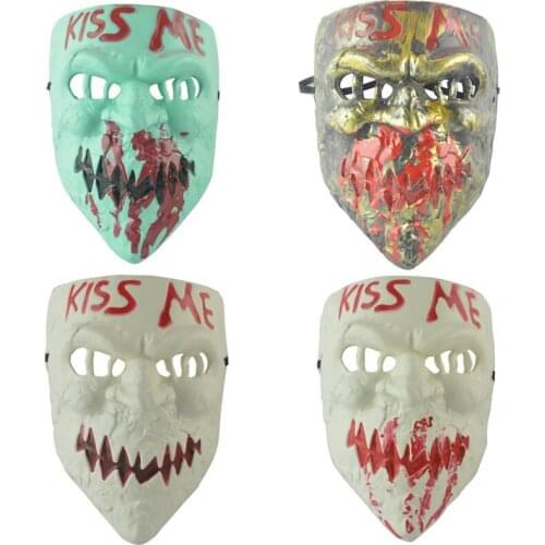 The Purge kissme Masks festival ball party mask horror grimace Halloween party horror mask