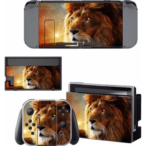 New Lion vinyl Decal Skin Sticker For Nintend Switch NS NX Console & Joy-con