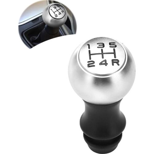 New 5 Speed Gear Shift Knob For Peugeot 106 206 207 306 307 407 408 508 Aluminum Shifter Handle Replacement Kits