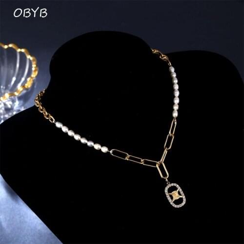 Женские ожерелья из жемчуга OBYB China At AliExpress