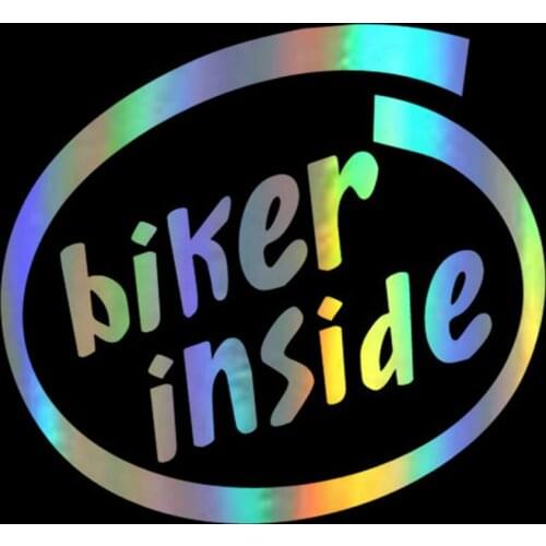 Window Sticker 15*16.4cm Biker Inside Stickers and Decals Vinyl window Styling Funny Sticker On window For