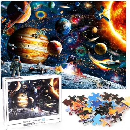 Puzzle 1000 Pieces Jigsaw Puzzles Adults Paper Quality Assembling Puzzle Game Children Kid Educational Toy Christmas Gift