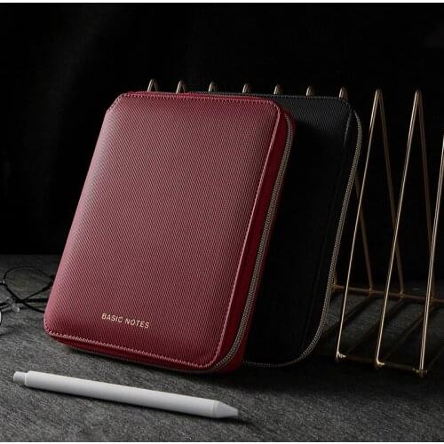 Planner B6 Notebook and Journal Office Notepad with Pen Spiral Agenda Sketchbook School Stationery Organizer Zipper Note Book