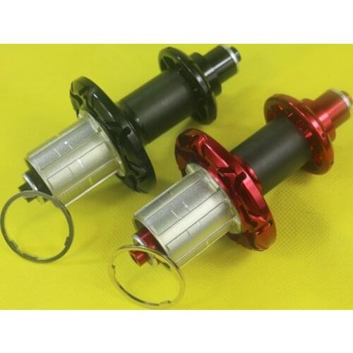 Powerway carbon UD matte R51 rear hub straight pull Black red 7-14 8-16 pattern SMN PFH-R51 21H (2:1) 24H even drilling