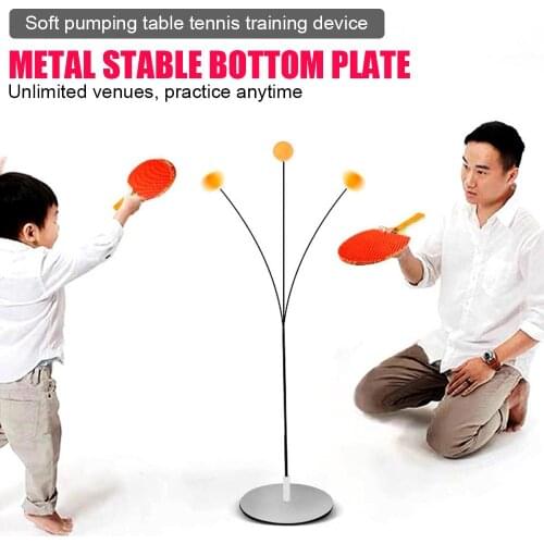 Durable Table Tennis Trainer Pingpong Trainer Wood Sports Athletics Movement Play Table Tennis Practice Portable Racket Racquet