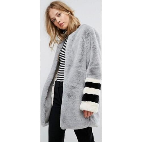 Savabien Faux Fur Coat Warm Soft Slim Long Sleeve Cardigan 2019 Fashion Streetwear Women Winter Fake Fur Jacket Harajuku Parka