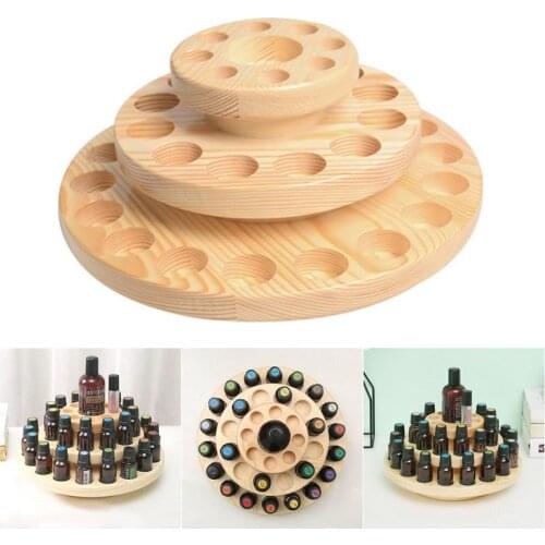 39 Slots Three-layers Essential Oil Storage Box Wooden Case Aromatherapy Oils Organizer Essential Oil Storage Case
